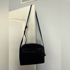 Vera Bradley Black Crossbody Bag with Structured Design